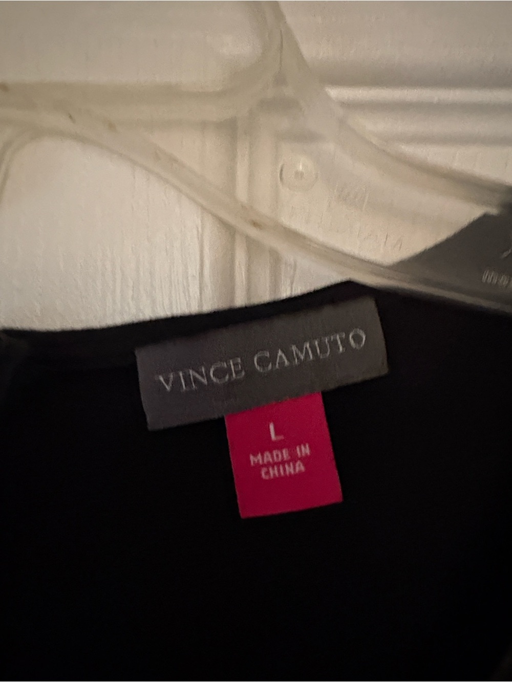 Vince Camuto Black Faux Leather Panel Sleeveless Tank - Picture 3 of 10